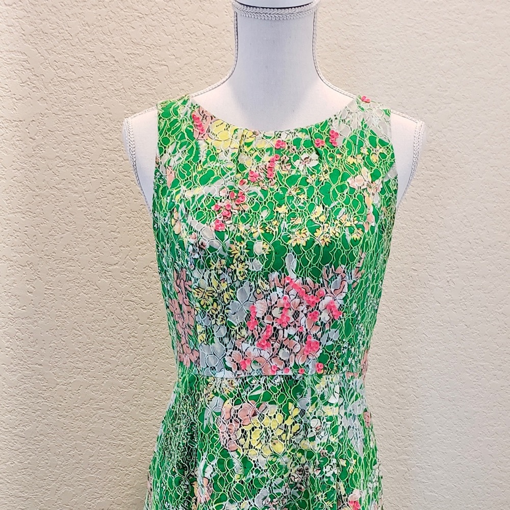 Maeve Green Sleeveless Sequined Dress